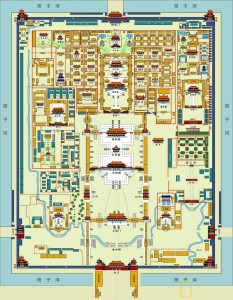 故宮博物館(紫禁城)の地図