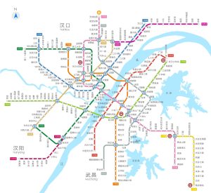 武漢地下鉄路線図