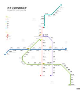 長春の地下鉄路線図